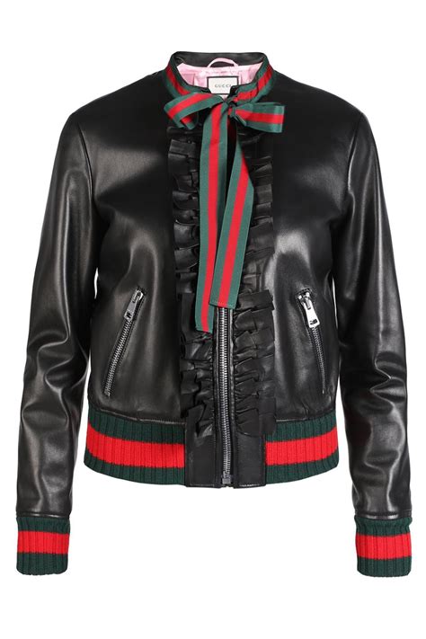 gucci style leather band|gucci leather jacket online.